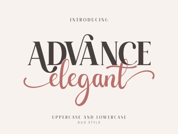 Advance Elegant: A Premium Display Font for Branding