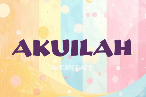 Akuilah: A Modern Display Font for Bold Editorial Design