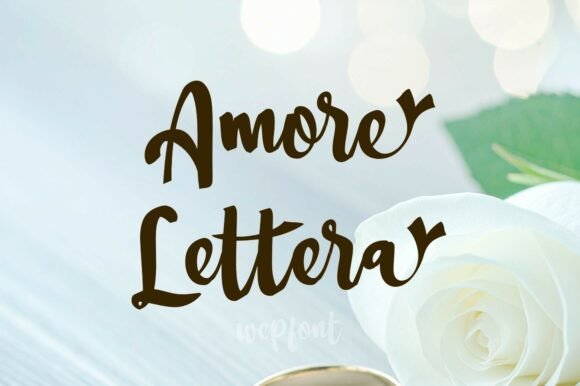 Amore Lettera: The Romantic Script Font for Campaigns