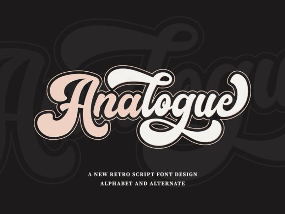 Analogue: A Retro Display Font for Editorial Design