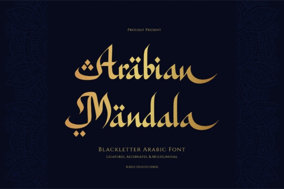 Arabian Mandala: A Premium Font for Brand Identity