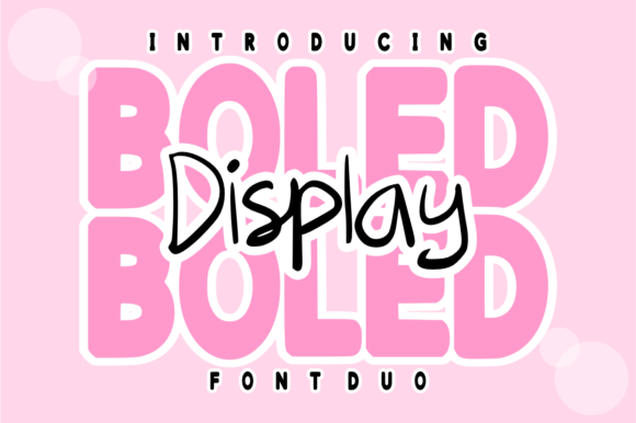 Boled Display Duo: The Playful Typeface for Marketers