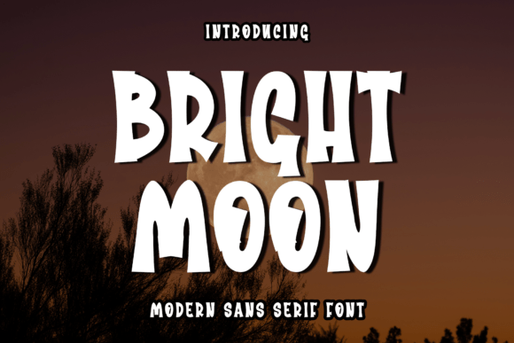 Bright Moon: A Premium Display Font for Your Brand