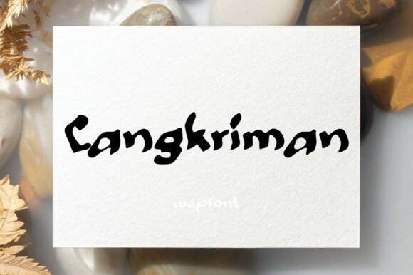 Cangkriman: A Brush-Script Display Font for Crafters