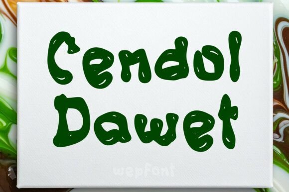 Cendol Dawet: A Playful Display Font for Web Design