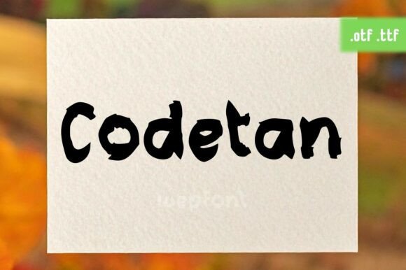 Codetan: A Cozy Handwritten Font for Makers