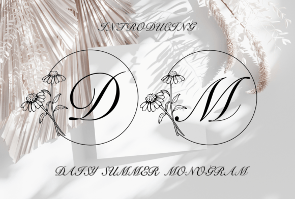 Daisy Summer: A Botanical Display Font for Editors