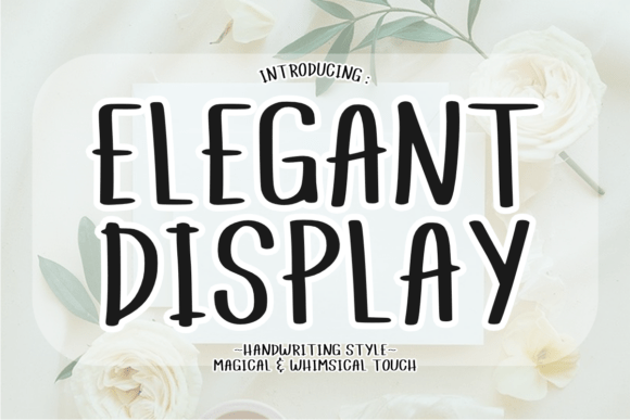 Elegant Display: A Whimsical Handwriting Font for Web Design
