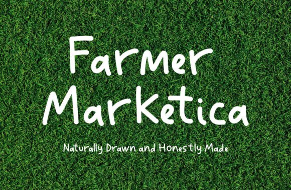 Farmer Marketica: A Hand-Drawn Typeface for Editorial Design