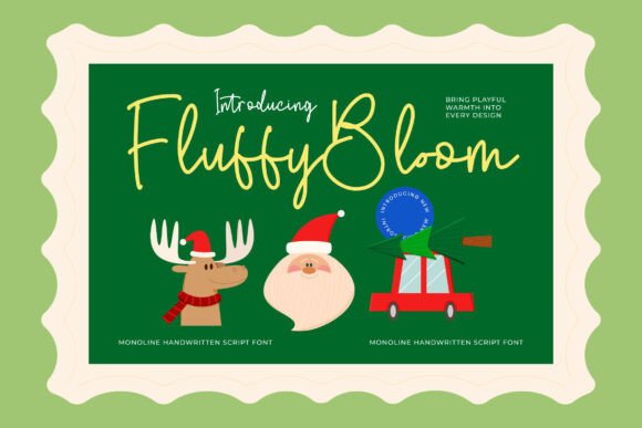 Fluffy Bloom: A Warm Display Font for Brand Identity