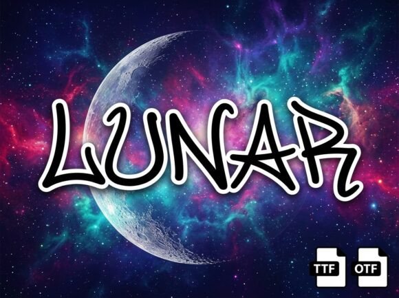 Lunar: A Cosmic Display Font for Bold Campaigns