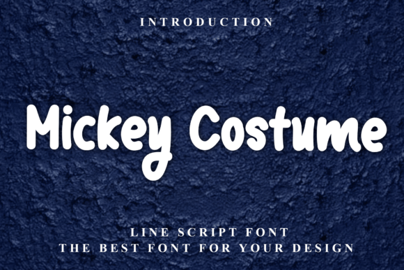 Mickey Costume: A Warm, Playful Typeface for Branding