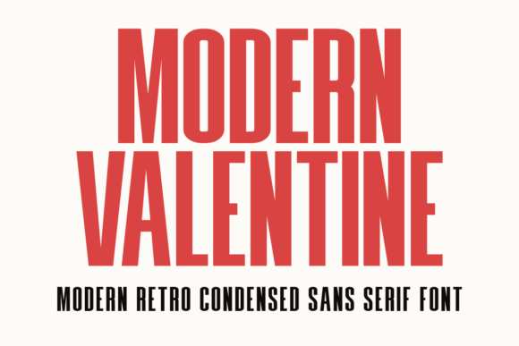 Modern Valentine: A Retro-Chic Display Font for Marketers
