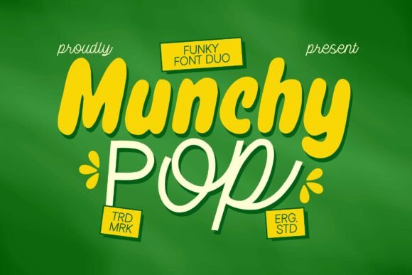 Munchy Pop: A Bold Display Font for Modern Web Design