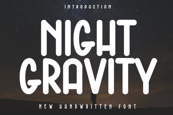 Night Gravity: A Modern Handwritten Display Font