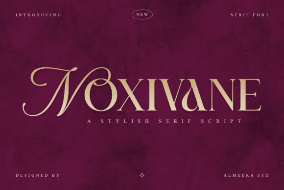 Noxivane: A Luxurious Serif Script Font for Crafters