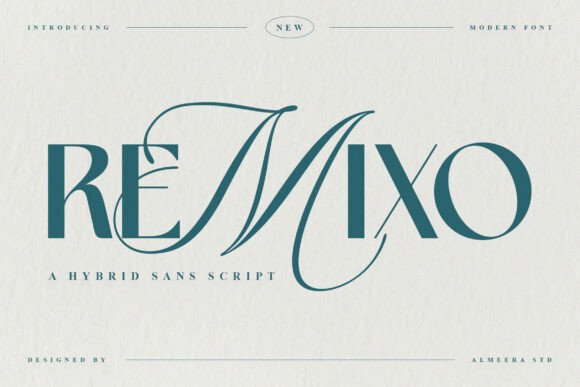 Remixo: A Modern Hybrid Font for Small Business Branding