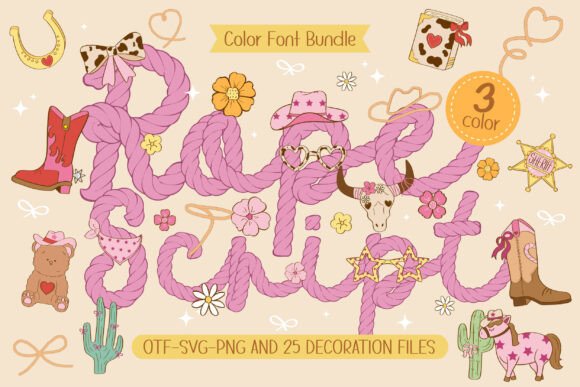 Rope Script: A Playful Color Font for Marketers