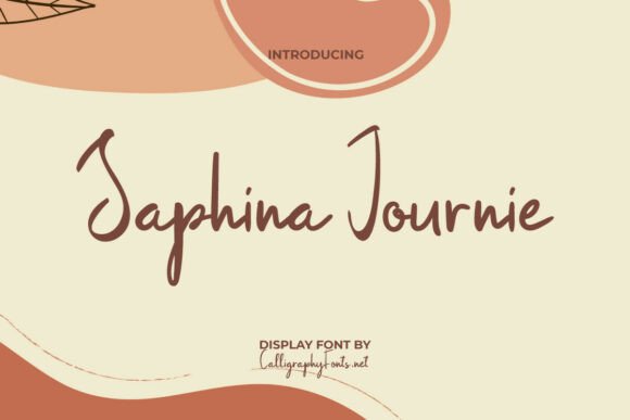 Saphina Journie: A Handwritten Font for Editorial Design
