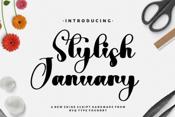Stylish January: A Warm Script Font for Branding