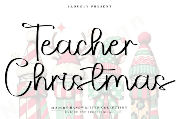 Teacher Christmas: A Warm Handwritten Font for Crafters