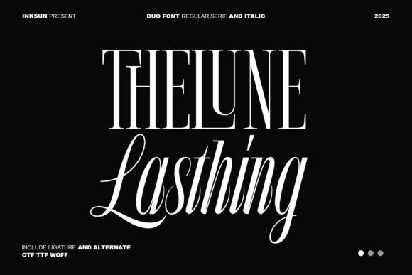 The Lune Lasthing: A Premium Serif Font for Your Brand