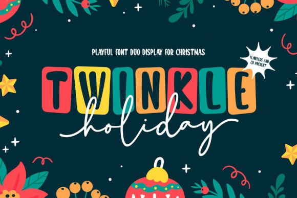 Twinkle Holiday Duo: A Festive Font for Your Brand