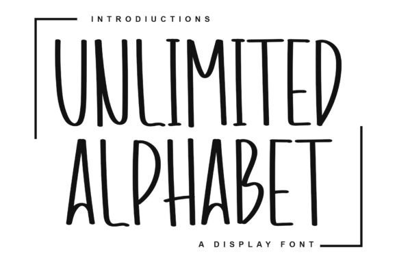 Unlimited Alphabet: A Bold Display Font for Editorial Design